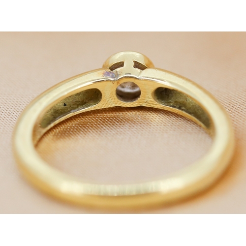 25 - Diamond Bezel Set Solitaire Ring Mounted in 18 Carat Yellow Gold Total Diamond Carat Weight .33ct Ri... 