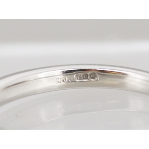 33 - Diamond Solitaire Four Claw Set Mounted in 18 Carat White Gold with Further Diamond Inset to Shoulde... 