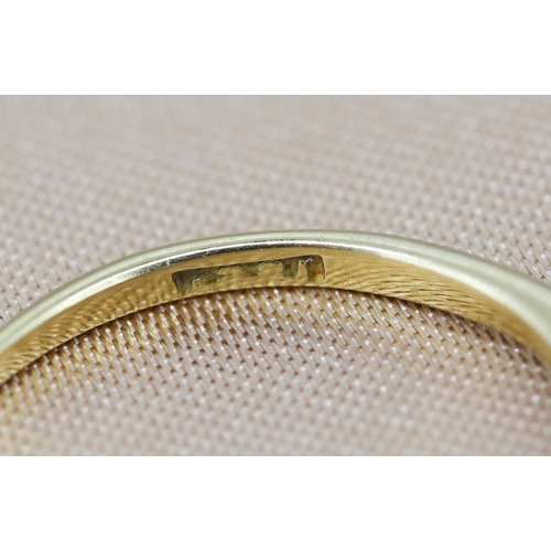 40 - Diamond Five Stone Graduated Form Ring Mounted in 18 Carat Yellow Gold Ring Size K and a Half