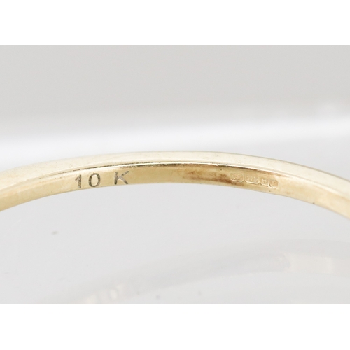 7 - Pale Citrine Set Single Stone Ring Mounted in 10 Carat Yellow Gold Ring Size U