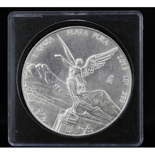 1 Ounce Fine 999 Silver Mexican Libertad Coin 2013 Encapsulated