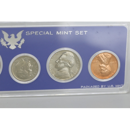 23 - 1966 United States of America Special Mint Set of Half Dollar, Quarter, Dime, Nickel and Cent, Packa... 