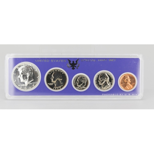 24 - 1967 United States of America Special Mint Set of Half Dollar, Quarter, Dime, Nickel and Cent, Packa... 