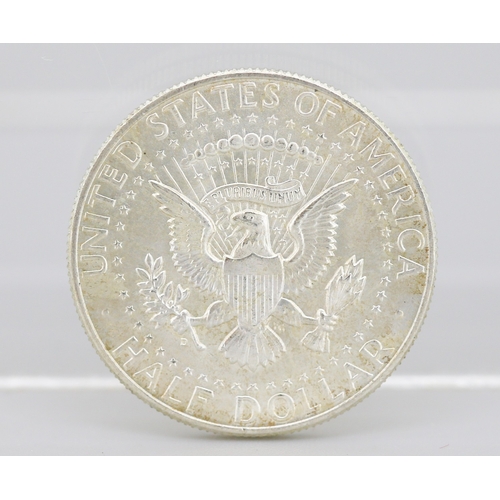 26 - Silver United States of America Kennedy Half Dollar Coin 1964, 90% Silver 12.5g