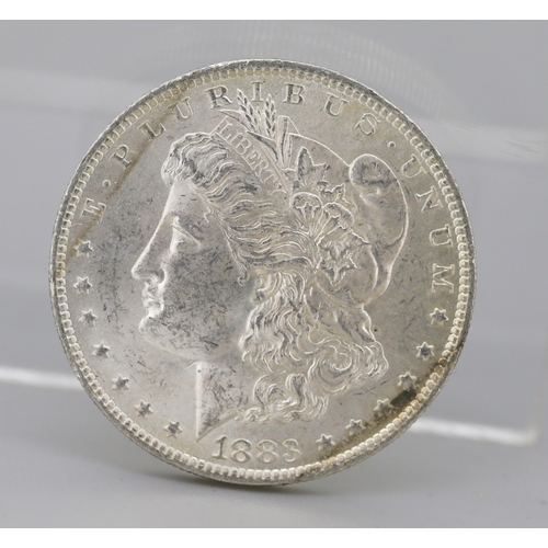 44 - Silver United States of America Morgan Dollar Coin 1883 - 90% Silver 26.7g