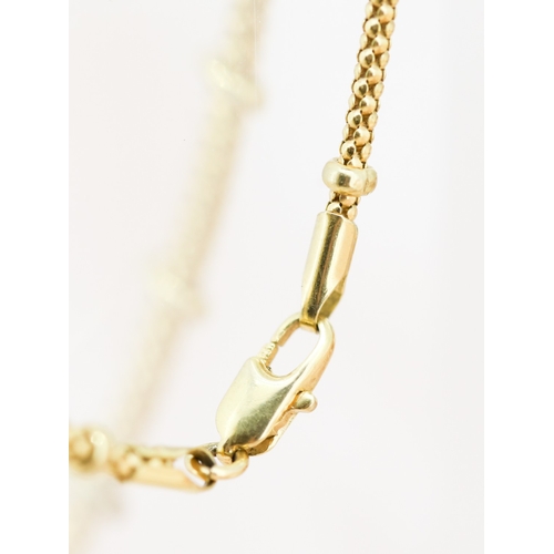 32 - Finely Detailed, 9 Carat Yellow Gold, Bead Design Bracelet, 24cm Long