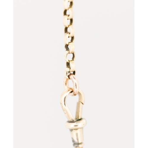 42 - 9 Carat Rose Gold Belcher Link Chain Necklace, 52cm Long