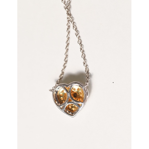 51 - Finely Detailed, Fancy Yellow Heart Diamond Set Pendant Necklace with Yellow and White Diamond Set D... 