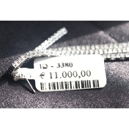 59 - Pair of Attractively Detailed, Diamond Set Four Row Graduated Form Drop Earrings, Mounted in 18 Cara... 