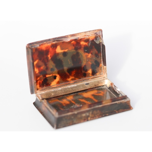 14 - 18 Carat Yellow Gold Mounted Georgian Desk Box with Inset Portrait Miniature of Gentleman, 7cm Wide,... 
