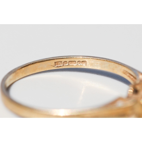 19 - Layered Opal Set Single Stone Ring, Mounted in 9 Carat Yellow Gold, Ring Size P
