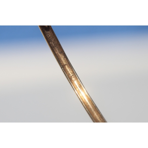23 - Finely Detailed, Eleven Stone Sapphire Set Bangle Bracelet with Diamond Insets, Incised Detail to Si... 