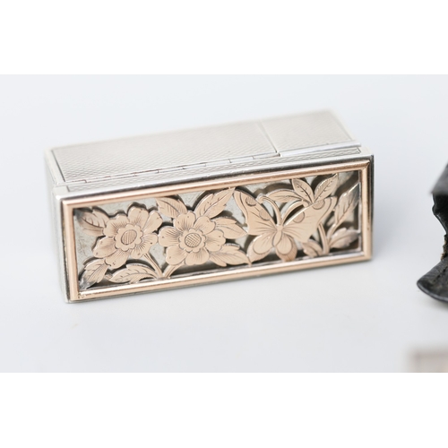 50 - Boucheron of Paris Vintage Ladies Compact, 18 Carat Rose Gold Mounted Floral Motif Ruby Inset and Si... 