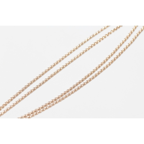 57 - 9 Carat Yellow Gold Belcher Link Chain Necklace, 56cm Long