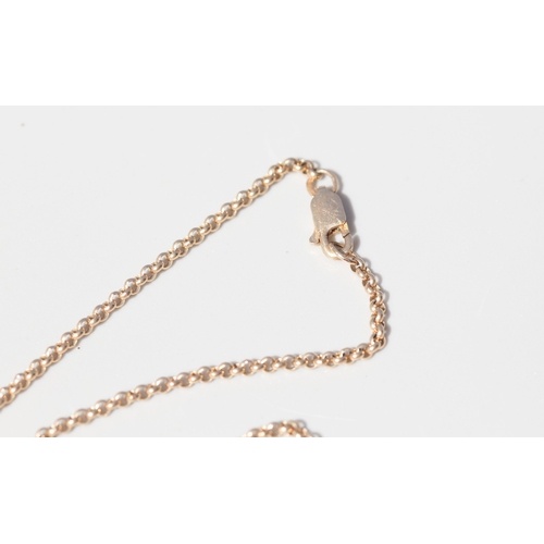 57 - 9 Carat Yellow Gold Belcher Link Chain Necklace, 56cm Long