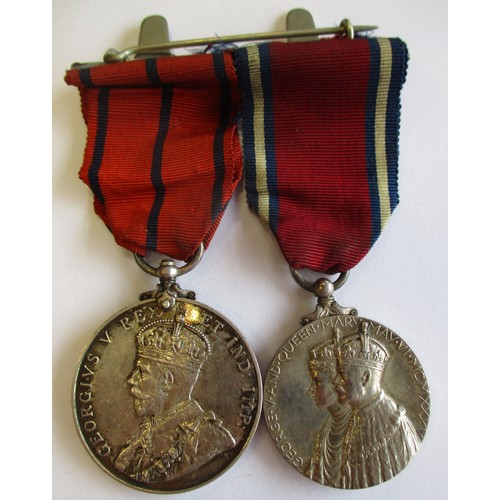 9 - Mixed range with 1. BWM, Victory Medal and KGVI Special Constabulary Long Service Medal 2 clasps Lon... 