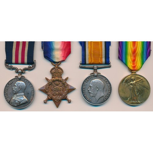 36 - WW1 Military Medal, 1914 Star trio and Memorial Plaque to L-10889 Sjt B. Slade R. Fus (1/R Fus on St... 