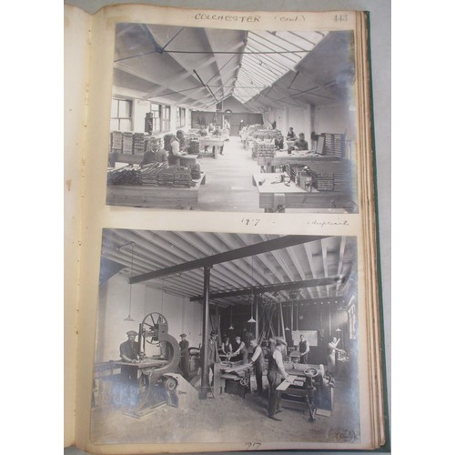 123 - Lord Roberts Memorial Workshops collection of photos in large ledger style book. LRMW was set up to ... 