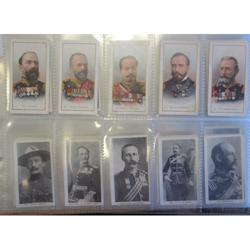 7 - Coln. of mainly complete sets, in 2 albums, in variable cond., incl. Carreras British Prime Minister... 