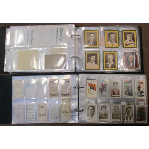 8 - Coln. of mainly part sets and type cards, in 4 albums, in variable cond., incl. Adkin Character Sket... 