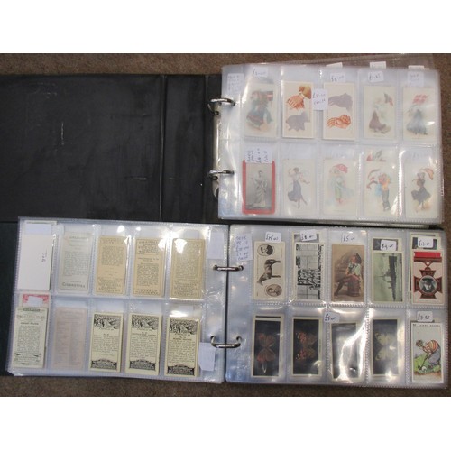 8 - Coln. of mainly part sets and type cards, in 4 albums, in variable cond., incl. Adkin Character Sket... 