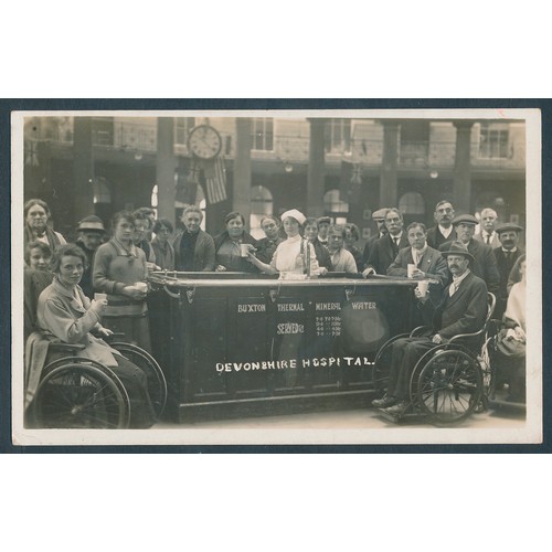 68 - Derbyshire. Misc. coln. with RPs noted of Chinley, Hadfield, military at Buxton, Opera House Buxton,... 