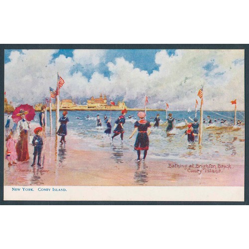 104 - Artists. Charles Flower. A good coln. in 3 modern albums incl. British and overseas scenes filed in ... 