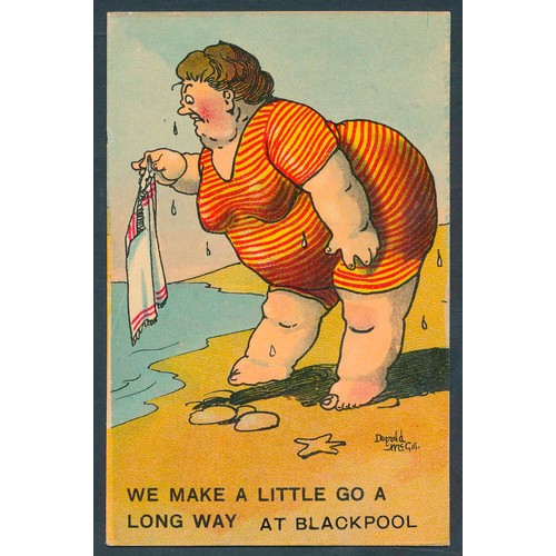 105 - Comic. McGill. Coln. in 2 modern albums mainly middle period but earlier cards noted. World of Donal... 