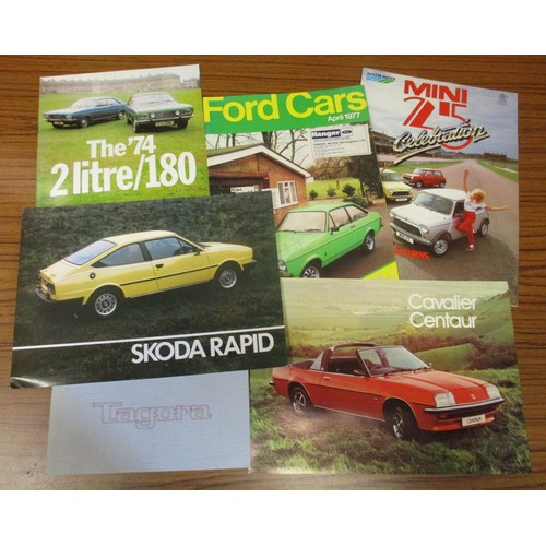 119 - Motoring. 1970s onwards collection of car and truck brochures, price lists, colour and trim booklets... 