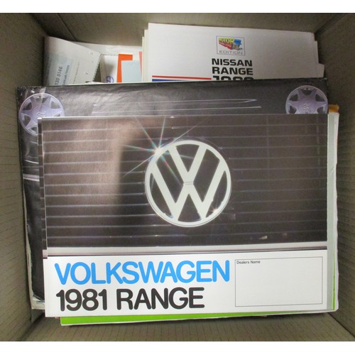 119 - Motoring. 1970s onwards collection of car and truck brochures, price lists, colour and trim booklets... 