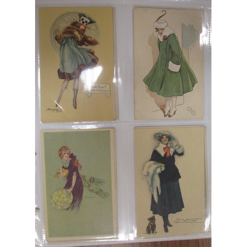 116 - Ephemera. A misc. coln. incl. greetings and misc. subjects. Box of assorted framed Victorian portrai... 