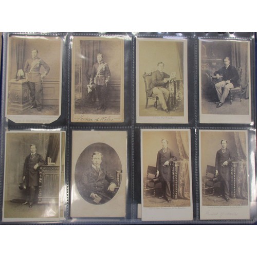 117 - Ephemera. Carte-de-visite. Coln. in 4 modern albums together with 2 small original albums, one with ... 
