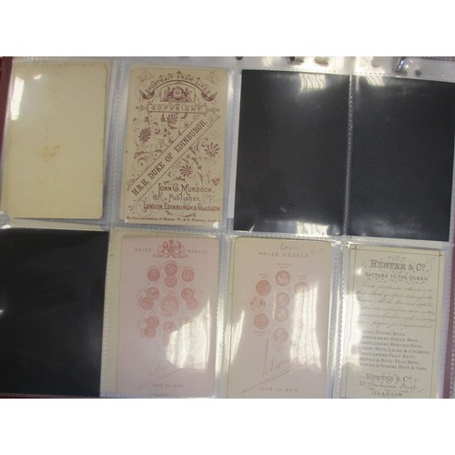 117 - Ephemera. Carte-de-visite. Coln. in 4 modern albums together with 2 small original albums, one with ... 