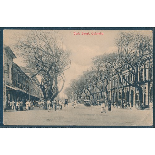 96 - India and Ceylon. Misc. coln. with better cards noted of towns, cities, markets, markets, railway in... 