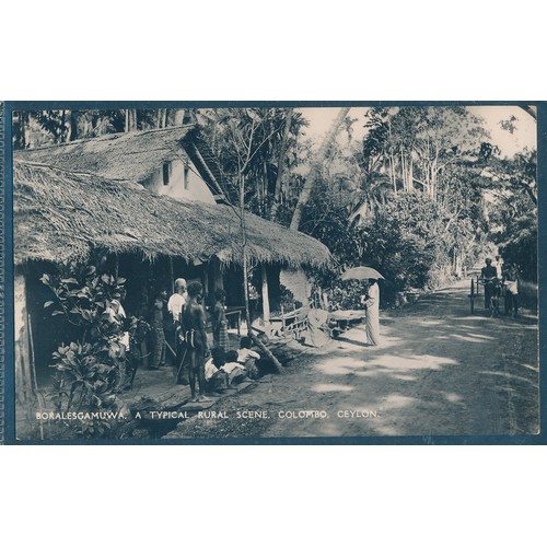 96 - India and Ceylon. Misc. coln. with better cards noted of towns, cities, markets, markets, railway in... 