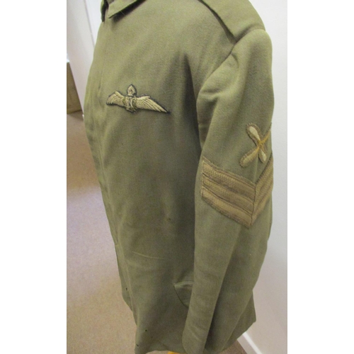 115 - WW1 Royal Flying Corps Maternity Pattern Service Dress Jacket etc, RFC embroided pilot's wings, Serg... 