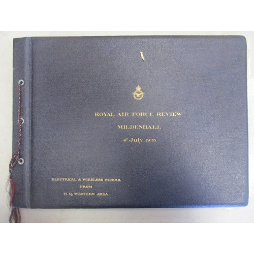 118 - Aviation publications with 6 July 1935 RAF Review Mildenhall photo album with 23 photos (16cm x 20.5... 