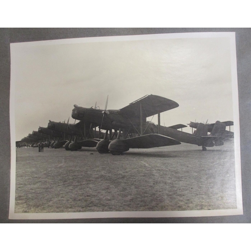 118 - Aviation publications with 6 July 1935 RAF Review Mildenhall photo album with 23 photos (16cm x 20.5... 