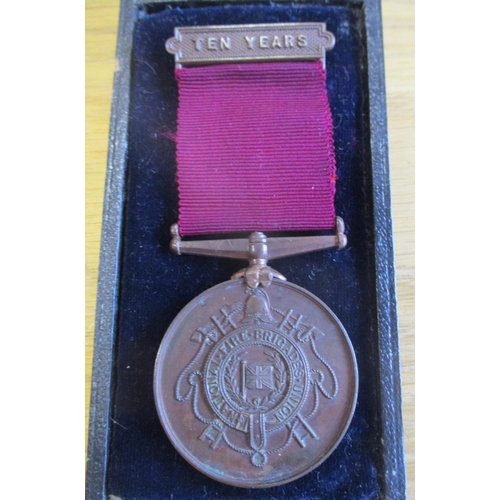 12 - Fire Brigade collection with: 1. National Fire Brigades Union Long Service Medal (Silver) to 1069 Li... 