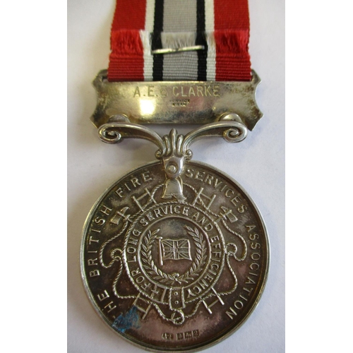 14 - Collection of Fire Brigade Medals with:
1. QEII Fire Brigade Long Service Medal and National Fire Br... 