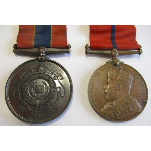 15 - Fire Brigade collection with:
1. British Fire Services Association Medal (Silver) BFSA suspender to ... 