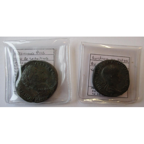 154 - Roman. Collection generally fair/fine or better, identified on dealers sales tickets wtih denari of ... 