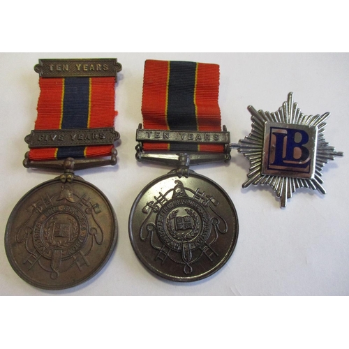 16 - Fire Brigade collection with: 
1. City of London Private Fire Brigades Challenge Shield silver medal... 