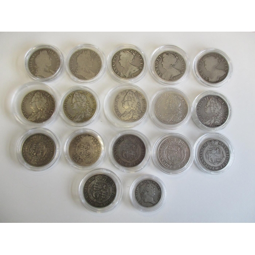 171 - Collection in mixed condition with half crowns 1696N, 1697, 1707E, 1708E, 1714, 1745 LIMA, 1746 LIMA... 