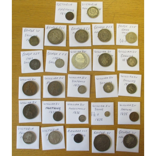 173 - 19th century collection in mixed condition with some better including crowns 1819, 1821, half crowns... 