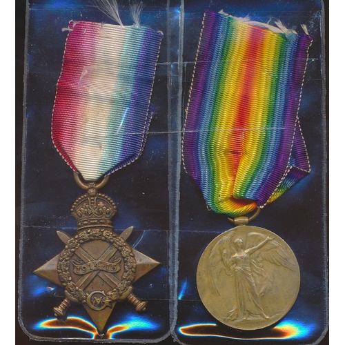 67 - 17 year old's 1914-15 Star & Victory Medal to 1308 Cpl A. Clapp 4 L.H.R. A.I.F. (1308 Pte Clapp 4/L.... 