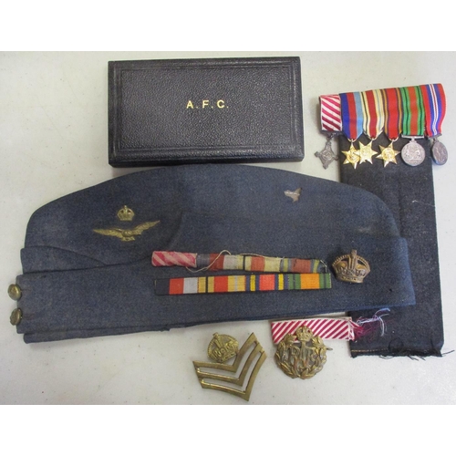 74 - WW2 Air Force Cross (1946), 1939-1945, Africa, Burma Stars, Defence Medal and BWM attributed to 1211... 