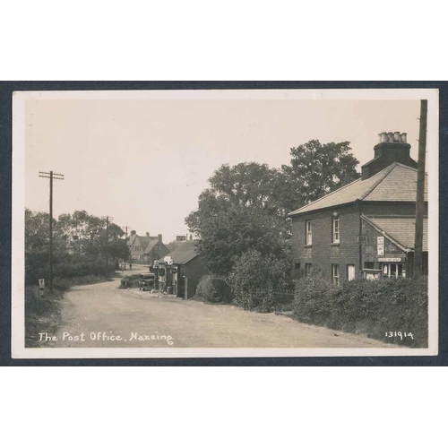 106 - Postcards in 4 boxes (3 moderns) with better cards noted. Broxbourne station (2), Nazeing coln. incl... 