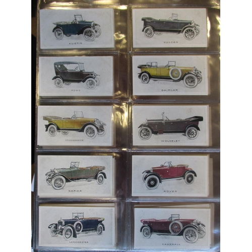 12 - Coln. of mainly complete sets, in an album, in variable cond., incl. Gallaher Motor Cars, L & B Moto... 