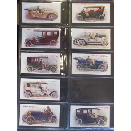 12 - Coln. of mainly complete sets, in an album, in variable cond., incl. Gallaher Motor Cars, L & B Moto... 